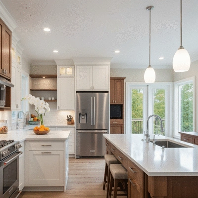 Home remodeling concept with quality materials and craftsmanship